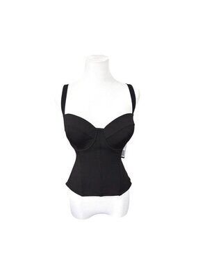New Tags Ta3 Lushy Black Bustier Corset top, XS